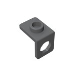 Minifig Neckwear Bracket - One Stud #42446 - 199-Dark Bluish Gray