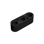 Technic Beam 1 x 3 Thick #32523 - 26-Black