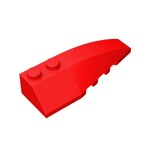 Wedge Curved 6 x 2 Right #41747 - 21-Red