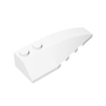 Wedge Curved 6 x 2 Right #41747 - 1-White