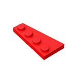 Wedge Plate 4 x 2 Right #41769 - 21-Red