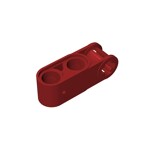 Technic Axle and Pin Connector Perpendicular 3L with 2 Pin Holes #42003 - 154-Dark Red