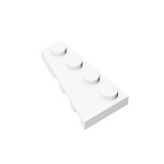 Wedge Plate 4 x 2 Left #41770 - 1-White