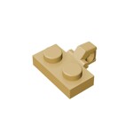 Hinge Plate 1 x 2 Locking With 1 Finger On Side #44567 - 5-Tan