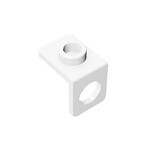 Minifig Neckwear Bracket - One Stud #42446 - 1-White