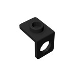 Minifig Neckwear Bracket - One Stud #42446 - 26-Black