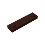 Plate Special 1 x 4 with 2 Studs #92593 - 308-Dark Brown