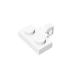 Hinge Plate 1 x 2 Locking With 1 Finger On Side #44567 - 1-White