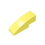 Slope Curved 3 x 1 No Studs #50950 - 226-Bright Light Yellow