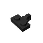 Hinge Plate 1 x 2 Locking With 1 Finger On Side #44567 - 26-Black