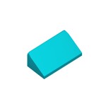 Slope 30 1 x 2 x 2/3 #85984 - 107-Dark Turquoise