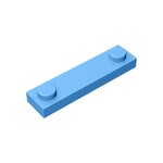 Plate Special 1 x 4 with 2 Studs #92593 - 102-Medium Blue