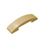 Slope Curved 4 x 1 Double with No Studs #93273  - 5-Tan