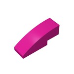 Slope Curved 3 x 1 No Studs #50950 - 124-Magenta