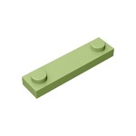 Plate Special 1 x 4 with 2 Studs #92593 - 330-Olive Green