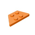 Wedge, Plate 2 x 4 #51739 - 106-Orange