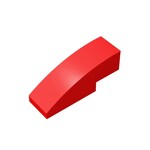 Slope Curved 3 x 1 No Studs #50950 - 21-Red
