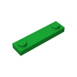 Plate Special 1 x 4 with 2 Studs #92593 - 28-Green