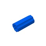 Technic Axle Connector Smooth [with x Hole + Orientation] #59443 - 23-Blue