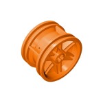 Wheel 30.4mm D.x20mm With No Pin Holes And Reinforced Rim #56145 - 106-Orange