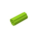 Technic Axle Connector Smooth [with x Hole + Orientation] #59443 - 119-Lime