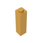 Brick 1 x 1 x 3 #14716 - 297-Pearl Gold