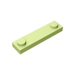 Plate Special 1 x 4 with 2 Studs #92593 - 326-Yellowish Green