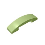 Slope Curved 4 x 1 Double with No Studs #93273  - 330-Olive Green