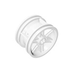 Wheel 30.4mm D.x20mm With No Pin Holes And Reinforced Rim #56145 - 1-White