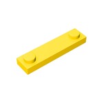 Plate Special 1 x 4 with 2 Studs #92593 - 24-Yellow