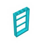 Window 1 x 4 x 6 Frame with 3 Panes #57894 - 322-Medium Azure