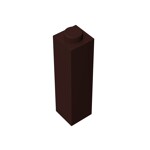 Brick 1 x 1 x 3 #14716 - 308-Dark Brown