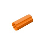 Technic Axle Connector Smooth [with x Hole + Orientation] #59443 - 106-Orange