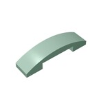 Slope Curved 4 x 1 Double with No Studs #93273  - 151-Sand Green