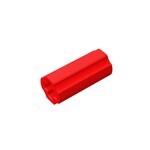 Technic Axle Connector Smooth [with x Hole + Orientation] #59443 - 21-Red