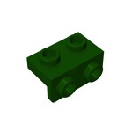 Bracket 1 x 2 - 1 x 2 #99781  - 141-Dark Green