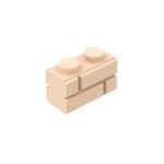 Brick Special 1 x 2 with Masonry Brick Profile #98283  - 283-Light Flesh