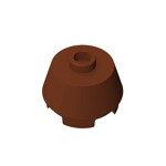 Brick Round 2 x 2 Truncated Cone #98100  - 192-Reddish Brown