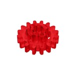 Technic Gear 16 Tooth Reinforced New Style #94925  - 41-Trans-Red