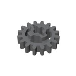 Technic Gear 16 Tooth Reinforced New Style #94925  - 199-Dark Bluish Gray