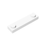 Plate Special 1 x 4 with 2 Studs #92593 - 1-White