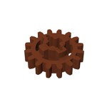 Technic Gear 16 Tooth Reinforced New Style #94925  - 192-Reddish Brown