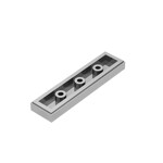 Tile 1 x 4 with Groove #2431  - 309-Plated Silver