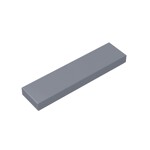 Tile 1 x 4 with Groove #2431  - 315-Flat Silver