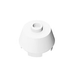 Brick Round 2 x 2 Truncated Cone #98100  - 1-White