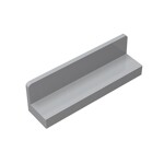 Panel 1 x 4 x 1 with Rounded Corners - Thin Wall #15207  - 194-Light Bluish Gray