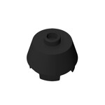 Brick Round 2 x 2 Truncated Cone #98100  - 26-Black