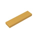 Tile 1 x 4 with Groove #2431  - 297-Pearl Gold