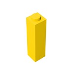 Brick 1 x 1 x 3 #14716 - 24-Yellow