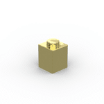 Brick 1 x 1 #3005 - 310-Plating Gold